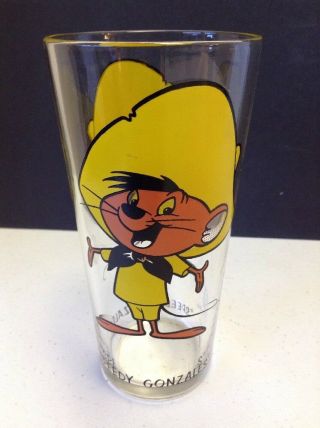 Speedy Gonzalez Drinking Glass Pepsi Collector Series 1973 Looney Tunes