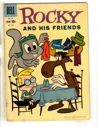Four Color 1152 Vg Dell Silver Age Comic Book Rocky & His Friends Moose Jl18
