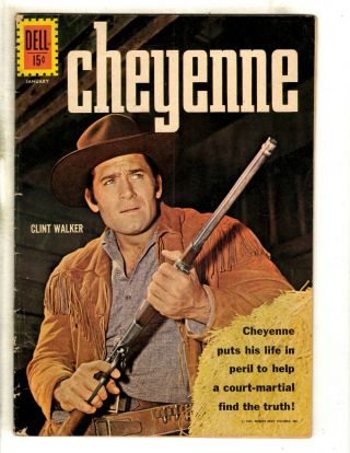 Cheyenne 25 Vg/fn Dell Silver Age Comic Book 1962 Western Cowboy Walker Jl16