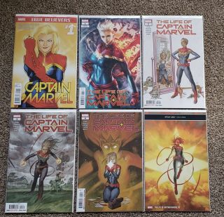 Life Of Captain Marvel 1 - 5 Full Run Artgerm Movie Avengers,  Bonus,  1st Editions