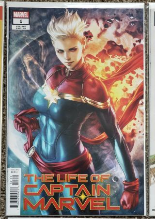 Life of Captain Marvel 1 - 5 Full Run Artgerm Movie Avengers,  Bonus,  1st Editions 2