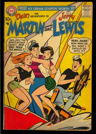 Adventures Of Dean Martin & Jerry Lewis 40 Silver Age Dc Comic 1957 Vg - Fn