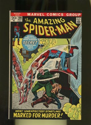 Spider - Man 108 Vf 7.  5 1 Book Marvel 1st Giant One & More Flash