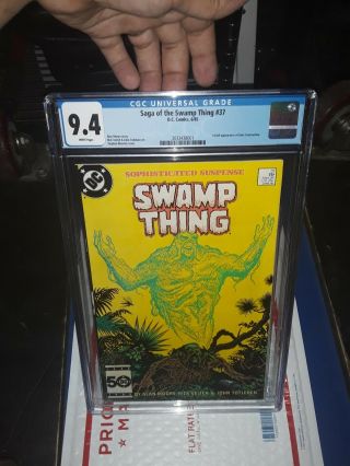 Swamp Thing 37 Cgc 9.  4 1st John Constantine Moore Dc Nm Slab Hellblazer Hot Key