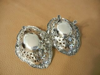 2 BIRKS STERLING SILVER FOOTED DISH PIERCED 62.  8 grams - EXC 3