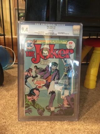 Batman 163 Graded Pgx 7.  5 And The Joker 1 Graded Cgc 9.  4silver Age Comic Books