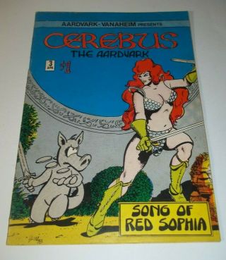 Cerebus The Aardvark 3 - Dave Sim 1st Ed Vanaheim Red Sophia