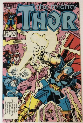 Thor 339 Near (1984) 1st Appearance Stormbreaker - Beta Ray Bill