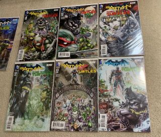 Batman Teenage Mutant Ninja Turtles 1 - 6 1st Print,  Gamestop Variant 1
