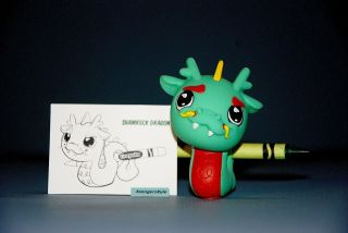 Crayola Coloring Critter Series Kidrobot Shamrock Dragon 2/20