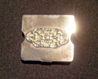 Antique Sterling Silver Handmade Hinged Pill Snuff Box Hallmarked Circa 1900 
