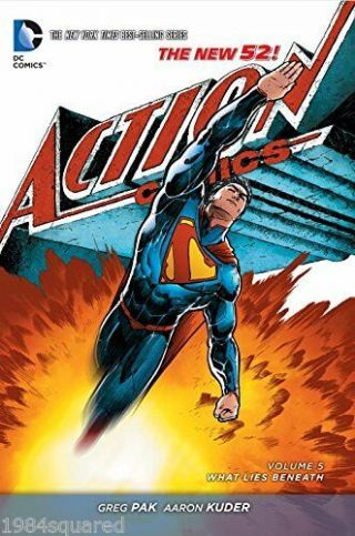 Superman Action Comics Volume 5 What Lies Beneath Hardcover Gn Pak N52 Hc Nm