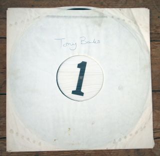 Tony Banks A Curious Feeling Vinyl L.  P - Rare Collectible Plain Label Test Press