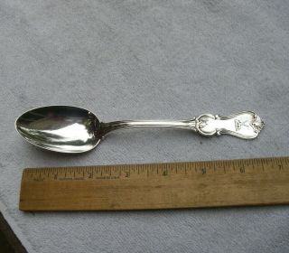 Whiting Sterling Prince Albert (1855) Dessert Spoon - 6 7/8 Inches - Stag Crest - Nr