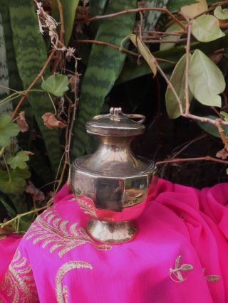 Antique Indian Brass Ganga Jal Holy Water Pot with Cup From Raj Time 2