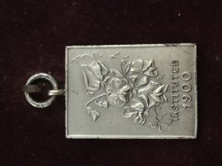 Hallmarked Silver National Sweet Pea Society Medal W Box Horticulture Award 1931 4