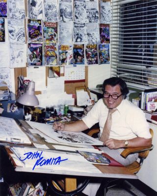John Romita Sr Signed 8x10 Photo Spider Man Stan Lee Marvel Autographed