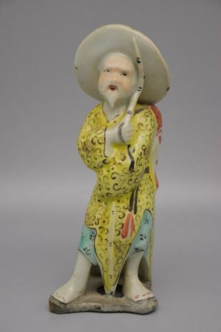 Very Rare 19th Cen Chinese Famille Rose Figure,  18th - 19th Century (qing Dynasty)