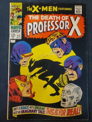 The X - Men 42 (1968) 6.  5 Marvel Comics 1st Print