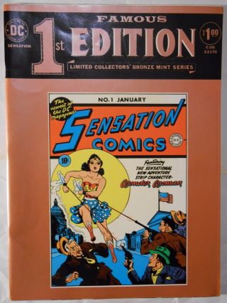 Famous First Edition C - 30 (1974,  Dc) Sensation Comics 1 [wonder Woman] Vf -