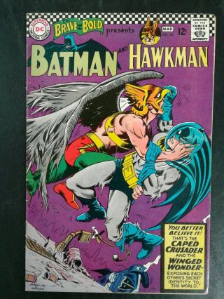 Brave & The Bold 70 Dc Comics March 1967 Feat Batman & Hawkman Fn - 5.  5 20 Off