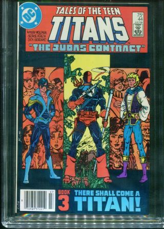 Tales Of The Teen Titans 44 Cgc 9.  8 White Pages First Nightwing Deathstroke