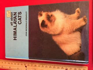 All About Himalayan Cats By Brearley 1976 Vintage Book Fun Photos B7