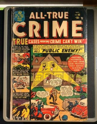 All - True Crime 46 September 1951 Atlas Marvel Comics Gene Colan Art 52 Pages