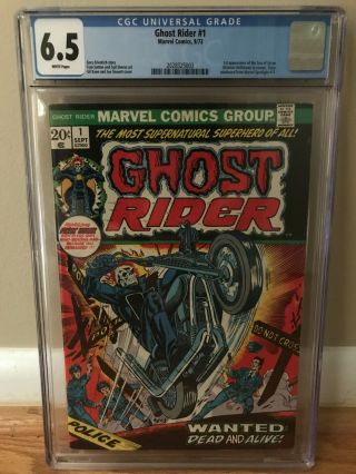 Ghost Rider 1 (1973) Cgc 6.  5 1st Appearance Of The Son Of Satan