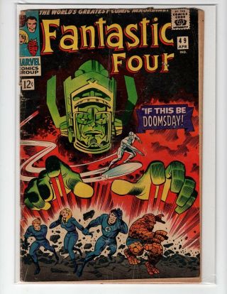 Fantastic Four 49 (gd, ) 1st Full Silver Surfer & Galactus - Marvel - 1966 - Mcu - Key