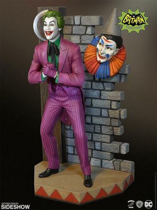 Joker Maquette By Tweeterhead - Dc Statue Batman 1966 Tv Series Cesar Romero
