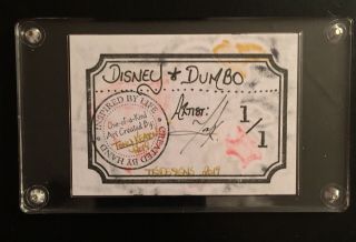 Walt Disney Classic Dumbo Art PSC Sketch Card 1/1 By Artist Tony Keaton 2
