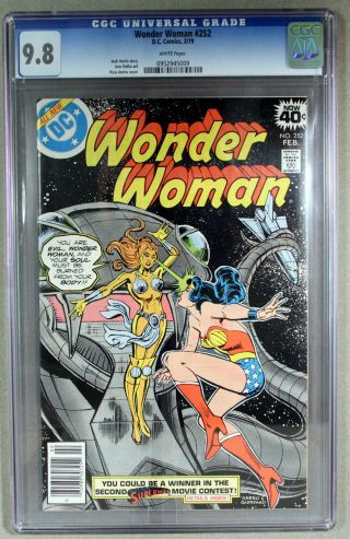 Wonder Woman 252 (february 1979,  Dc) Cgc 9.  8 White Pages