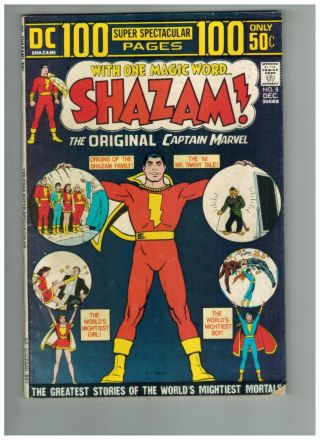 Shazam 8 1st 100 Page Giant Reprinting 1st Black Adam,  Mary Marvel,  Jr Vg/fn