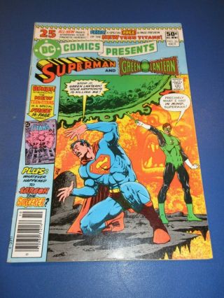 Dc Comics Presents 26 Perez 1st Teen Titans Key Green Lantern Superman F/f,