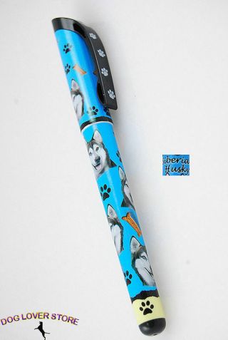 Siberian Husky Dog Pen Replaceable Ballpoint Black Ink
