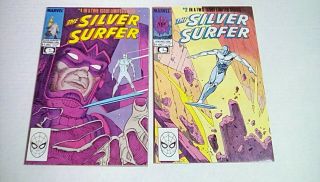 Silver Surfer 1&2 Ltd Series (marvel) 1988 Moebius/galactus - - Never Read - - Nm -