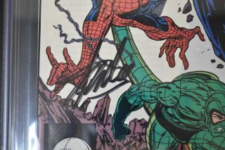 Spider - Man 318 1989 CGC Grade 9.  6 Signature Series Signed by Stan Lee 3