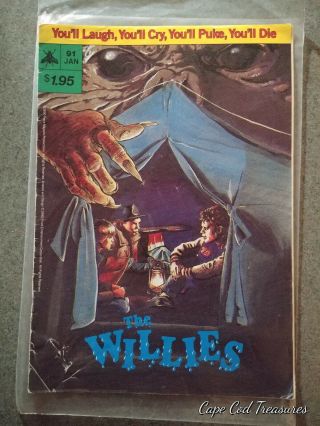 The Willies 1 Vf,  Rare Horror Movie Promo Comic Book 1990 Hard To Find