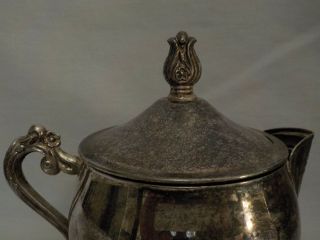 Leonard Silverplate Vintage Coffee/Tea Pot and Creamer Set 6