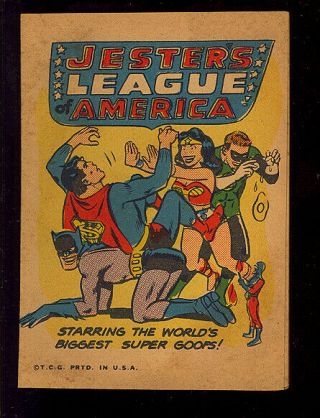 Justice League Of America Krazy Little Comic Nn Topps Giveaway Dc 1967 Vf -