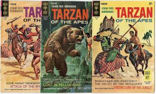 Tarzan 178,  180,  185,  189,  194,  196 Avg.  Vf,  8.  5 Gold Key 1968