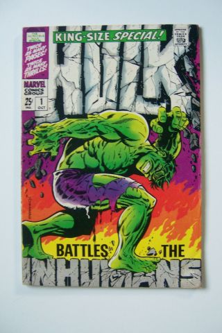 The Incredible Hulk Special 1 Oct 1968,  Marvel Iconic Steranko Cover