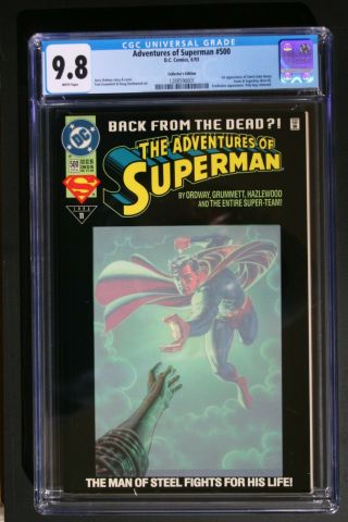 Adventures Of Superman 500 Collectors Edition (cgc 9.  8) Nm/mt (1st App Steel)