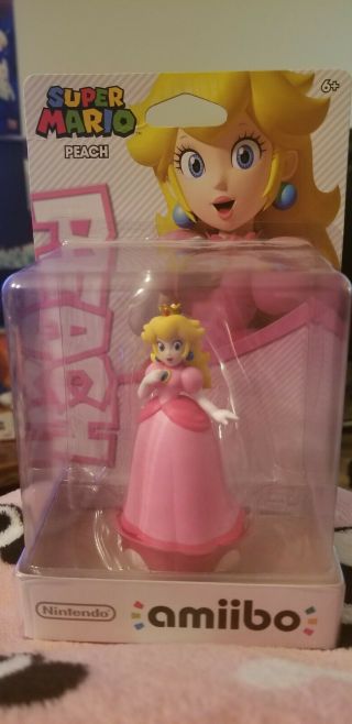 Mario Princess Peach Amiibo