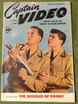Captain Video 5 1951 Golden Age Fawcett George Evans Art Sci - Fi