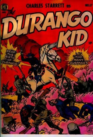 Orig " The Durango Kid " June - July 1952 Vol 1 No.  17 Golden Age Comic Book