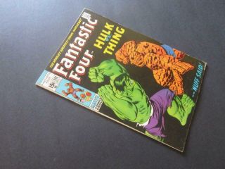 Fantastic Four 112 - Higher Grade - Marvel 1971 - Hulk Vs.  The Thing