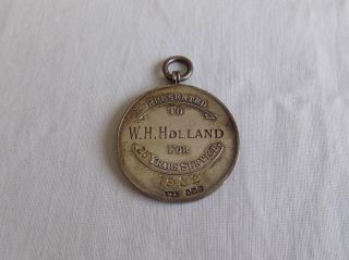 Vintage Silver Enamel Fob Medal IMPERIAL CHEMICAL INDUSTRIES LIMITED 1932 3