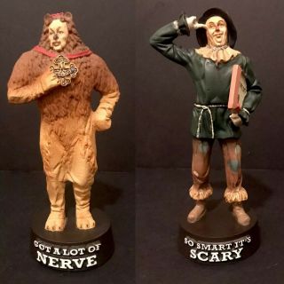 Wizard Of Oz Cowardly Lion & Scarecrow Figurines - Warner Brother Exclusive